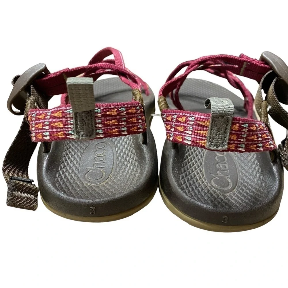Chaco Z Cloud Burgundy Strappy Water Hiking Sandals Size 3